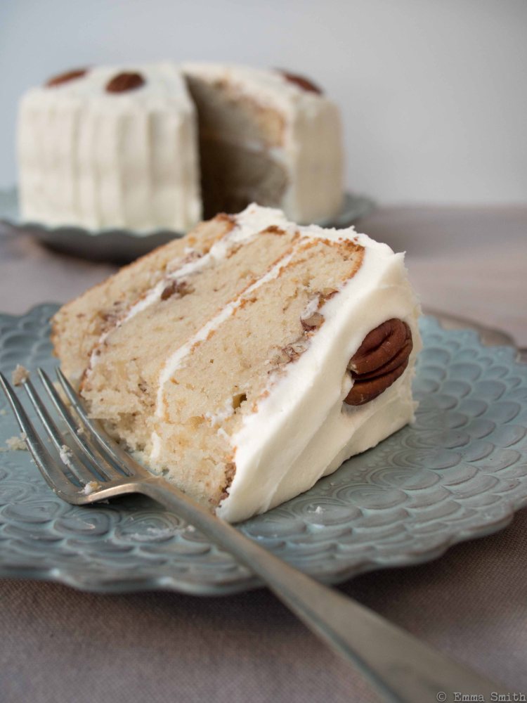 Hummingbird Maple and pecan layer cake