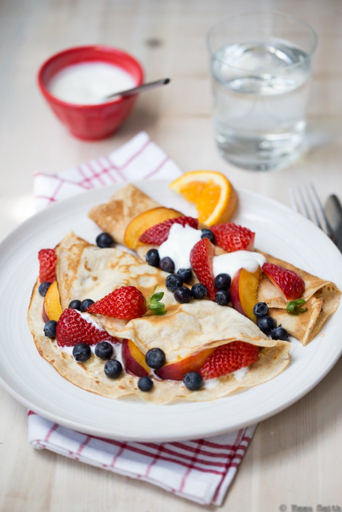 Cinnamon Pancakes with nut butter