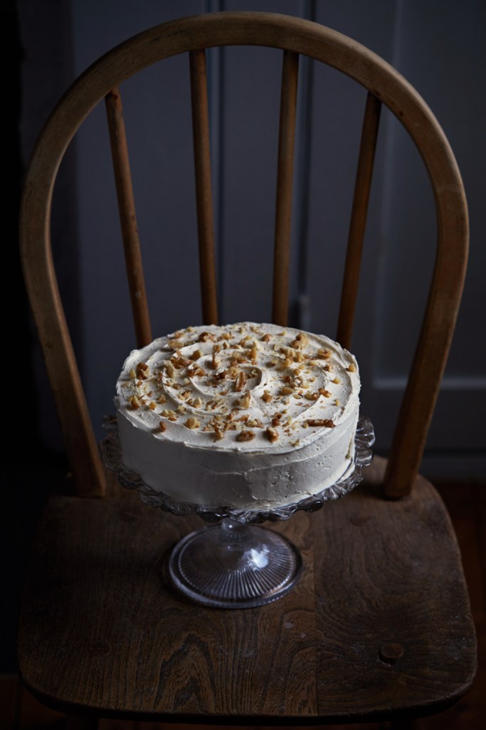 Walnut & Coffee Cake with Streusel Topping